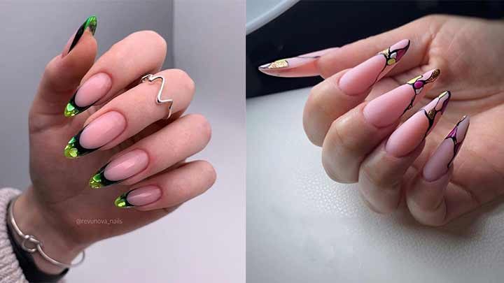 فرنچ جدید رنگی و خاص فرنچ جدید رنگی و خاص