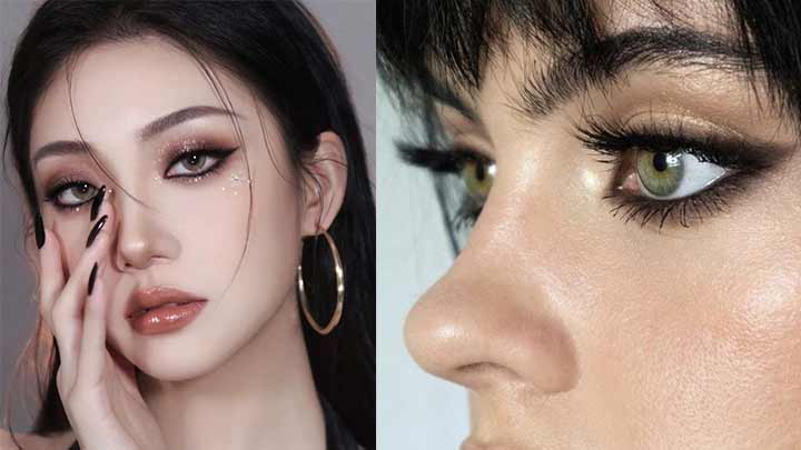 طرح خط چشم جذاب قاب دودی