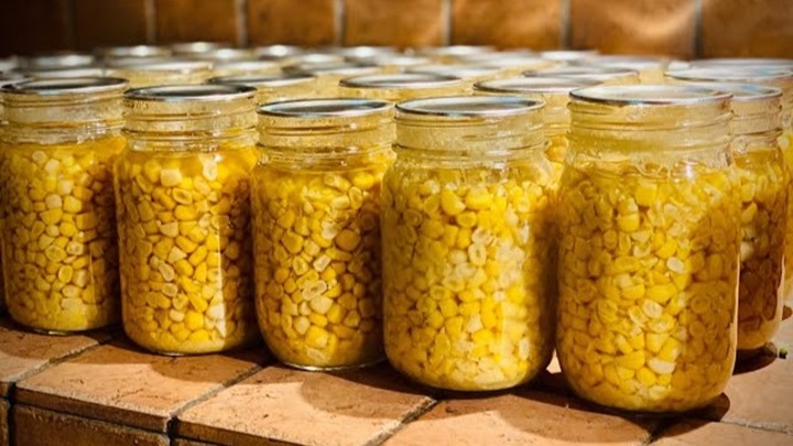 کنسرو کردن ذرت پخته
