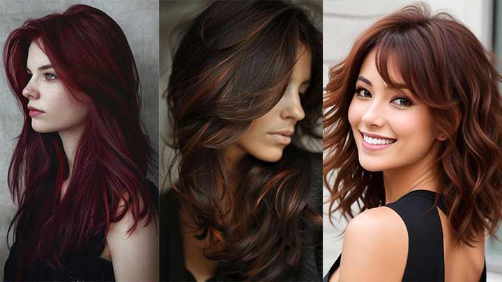 جدیدترین مدل رنگ موی گیلاسی شکلاتی جدیدترین مدل رنگ موی گیلاسی شکلاتی