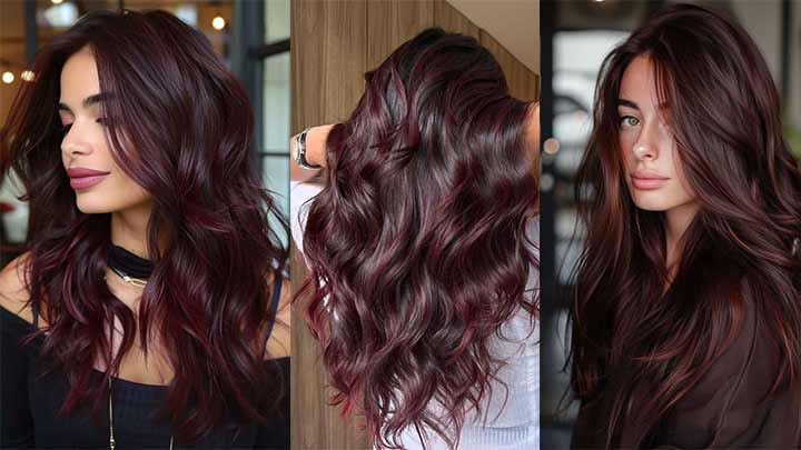 رنگ موی گیلاسی شکلاتی پرطرفدار رنگ موی گیلاسی شکلاتی پرطرفدار