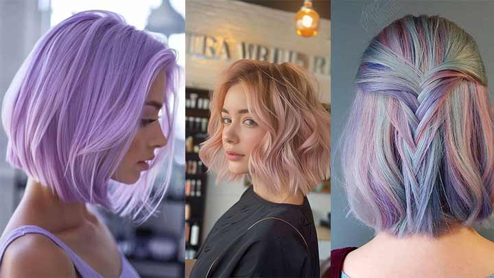 رنگ موی پاستیلی یاسی