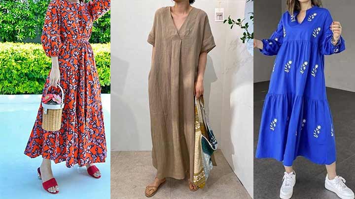 استایل تابستانه دخترانه با پیراهن طرحدار و بلند استایل تابستانه دخترانه با پیراهن طرحدار و بلند