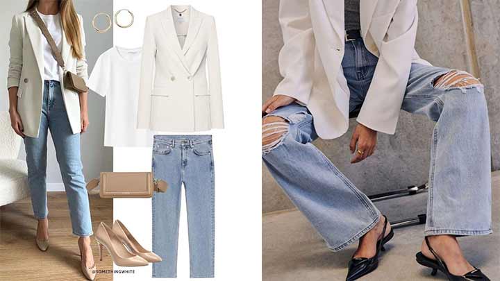 استایل شیک با لباسهای جین استایل شیک با لباسهای جین