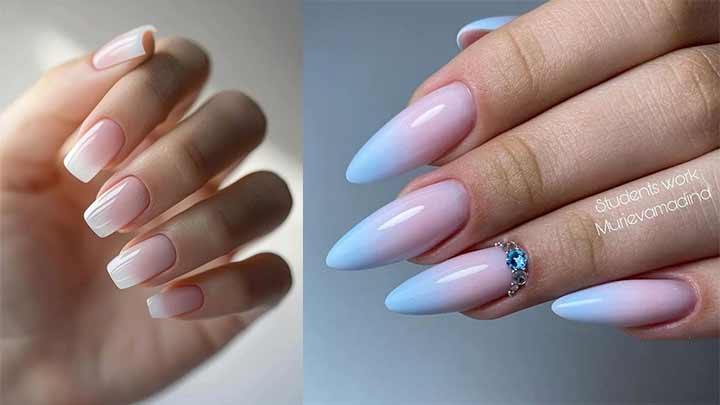 ناخن آمبره با نگین ناخن آمبره با نگین