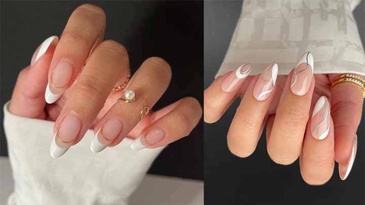 مدل جدید فرنچ سفید ناخن عروس مدل جدید فرنچ سفید ناخن عروس