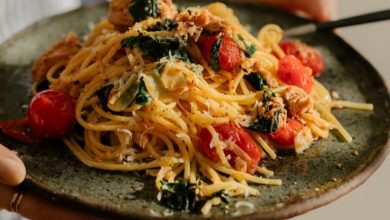 پاستا تن ماهی خامه‌ای؛ یک ناهار ساده و فوری