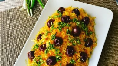 طرز تهیه گیلاس پلو (یک شام تابستانی و مجلسی)