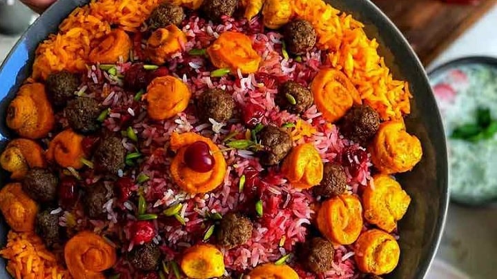 دستور پخت یک غذای مجلسی با گیلاس دستور پخت یک غذای مجلسی با گیلاس