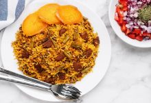 طرز تهیه لوبیا پلو نذری برای 100 نفر