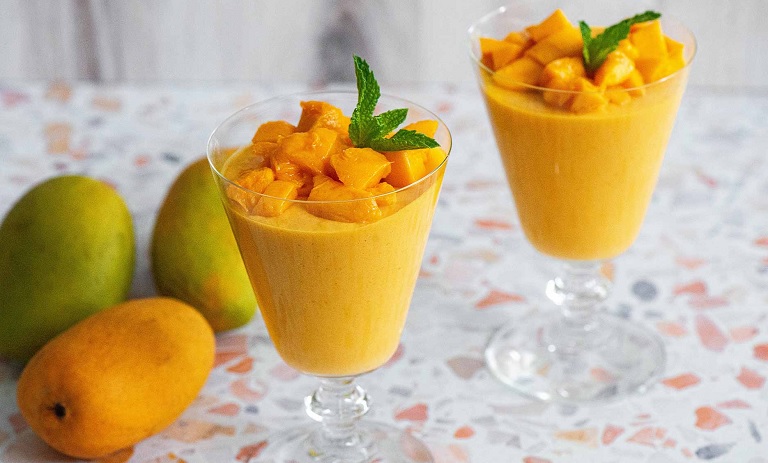 طرز تهیه موس انبه طرز تهیه موس انبه