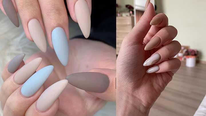 انواع مدل ناخن رنگ نود