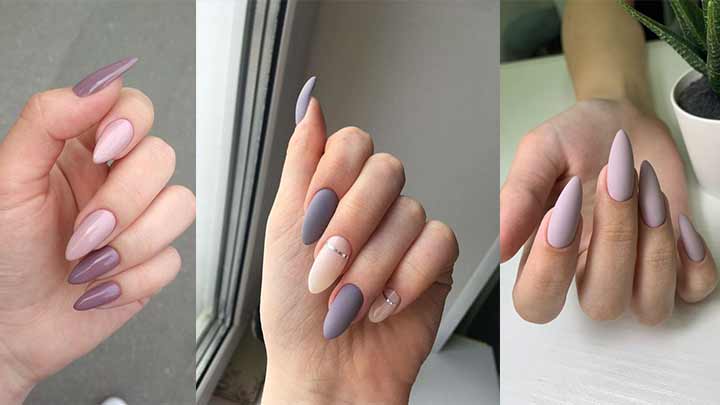 ترکیب رنگ نود سفید و سبز برای طراحی ناخن