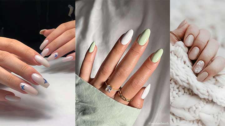 انواع مدل طراحی ناخن با رنگ نود