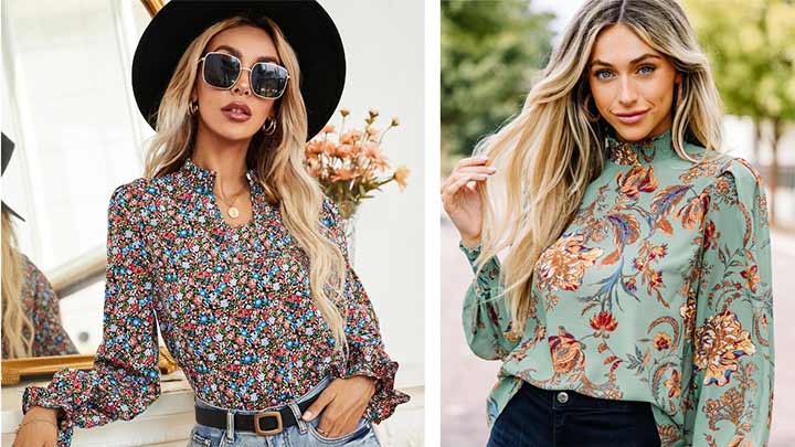 استایل خاص و با کلاس با مانتو و شومیزهای گلدار استایل خاص و با کلاس با مانتو و شومیزهای گلدار