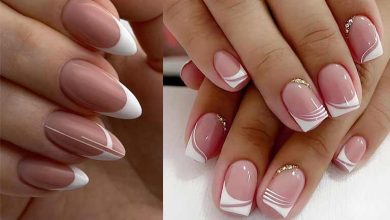 انواع مدل ناخن فرنچ سفید 2024؛ لاکچری و شیک