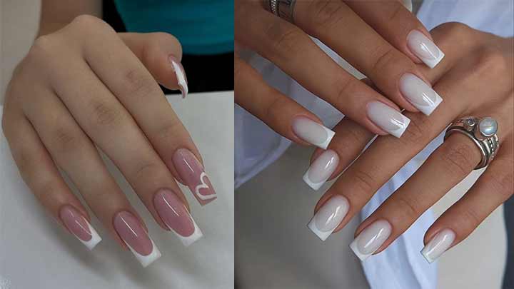 فرنچ نازک سفید فرنچ نازک سفید