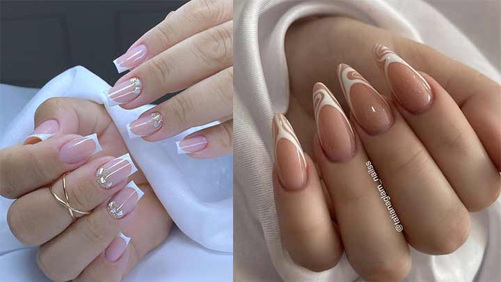 طرح فرنچ سفید شاین طرح فرنچ سفید شاین