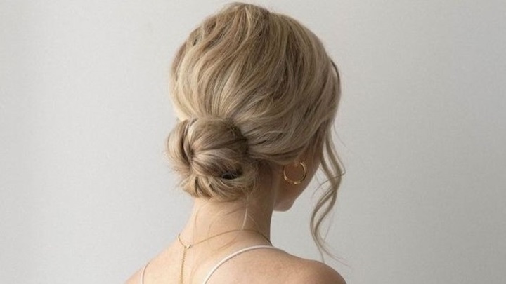 شینیون ساده و کلاسیک