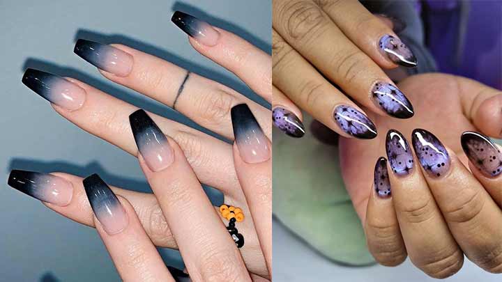 دیزاین ناخن مشکی به سبک بیبی بومر دیزاین ناخن مشکی به سبک بیبی بومر