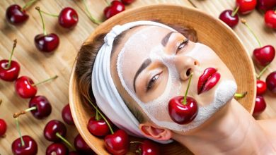 پوستی درخشان و بدون چین و چروک با ماسک گیلاس ارگانیک