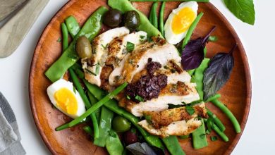 طرز تهیه سالاد مرغ و لوبیا سبز برای شام