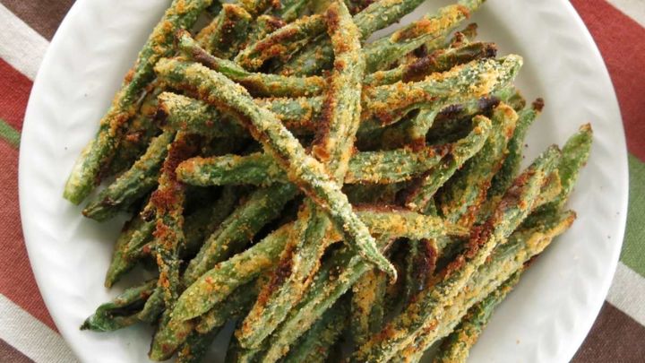 مراحل تهیه لوبیا سبز سوخاری خوشمزه