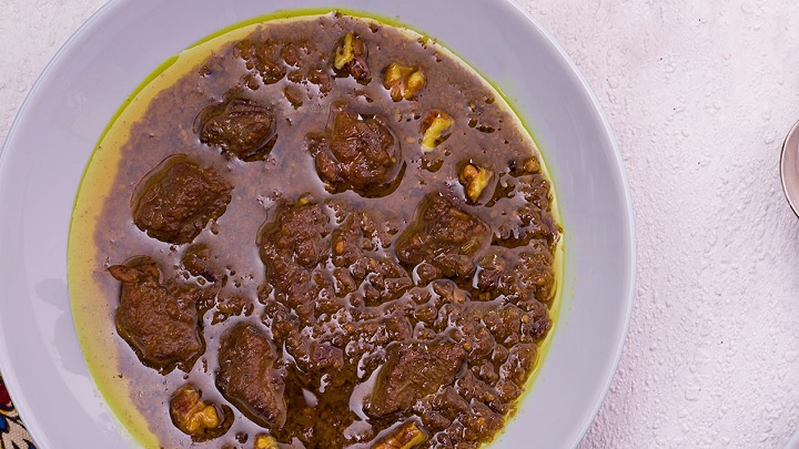 طرز تهیه خورش گردو سمنان طرز تهیه خورش گردو سمنان