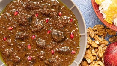 طرز تهیه خورش گردو برای ناهار