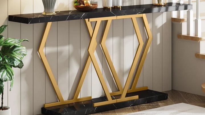 میز کنسول‌های فلزی و سنگی از مدل‌های جدید و ترند 1403
