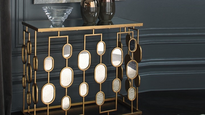 میز کنسول‌های فلزی و سنگی از مدل‌های جدید و ترند 1403