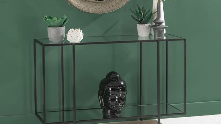 میز کنسول فلزی و شیشه‌ای از مدل‌های جدید و ترند 1403