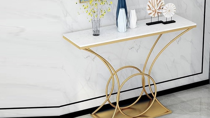 میز کنسول‌های فلزی و سنگی از مدل‌های جدید و ترند 1403