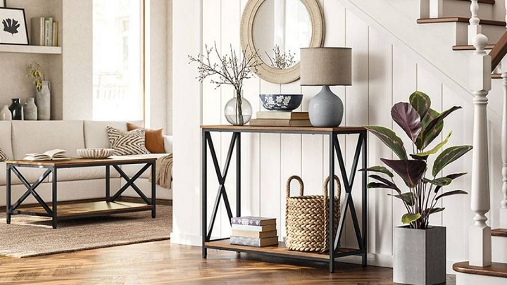 میز کنسول‌های فلزی و چوبی از مدل‌های جدید و ترند 1403