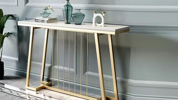 میز کنسول‌های فلزی و سنگی از مدل‌های جدید و ترند 1403