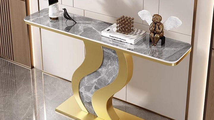 میز کنسول‌های فلزی و سنگی از مدل‌های جدید و ترند 1403