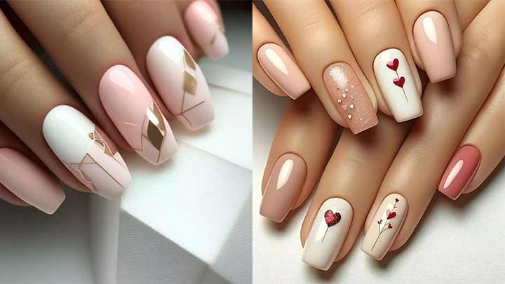 ترکیب رنگهای نود و کمرنگ برای طراحی ناخن ترکیب رنگهای نود و کمرنگ برای طراحی ناخن