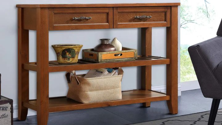 ترکیب کنسول چوبی با فلز ترکیب کنسول چوبی با فلز