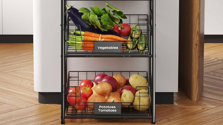 سبدهای فلزی سیب زمینی و پیاز مدرن سبدهای فلزی سیب زمینی و پیاز مدرن