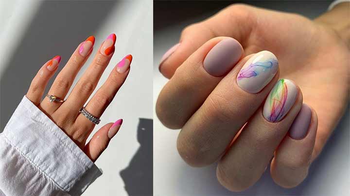 طراحی ناخن با طرح‌های تابستانه شیک و خاص