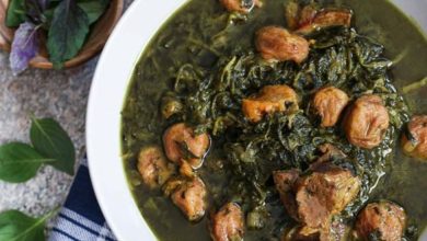 طرز تهیه خورش آلو اسفناج گیاهی؛ لذیذ و راحت