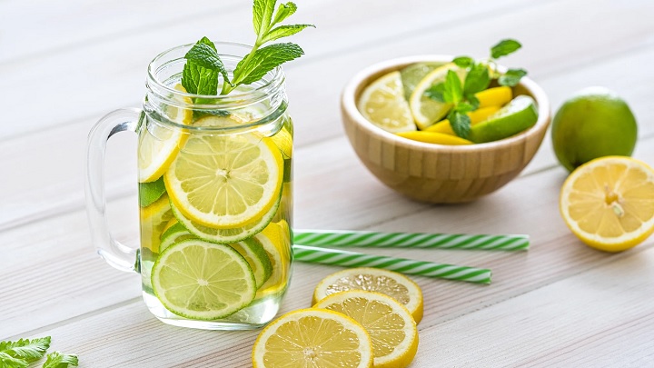 لاغری شکم با لیمو ترش