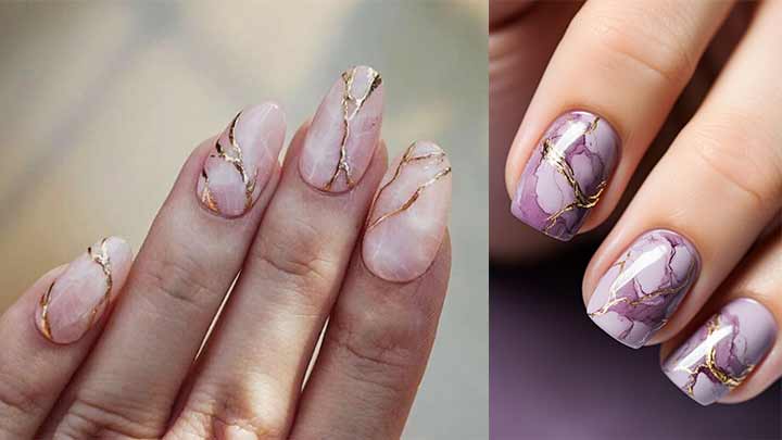 دیزاین ناخن تابستانی با رنگ نود دیزاین ناخن تابستانی با رنگ نود