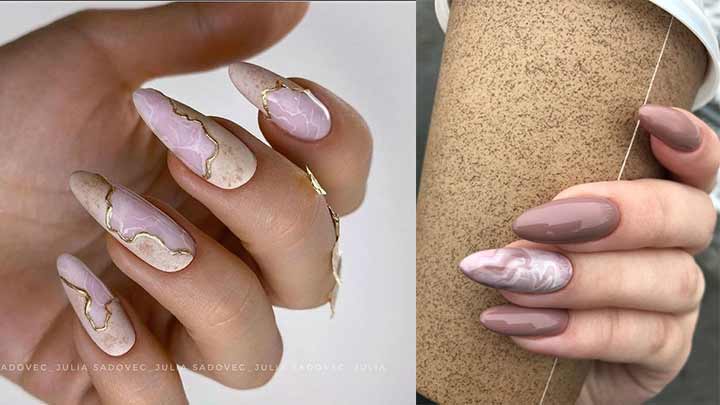 طرح ناخن مرمر؛ شیک و خاص طرح ناخن مرمر؛ شیک و خاص