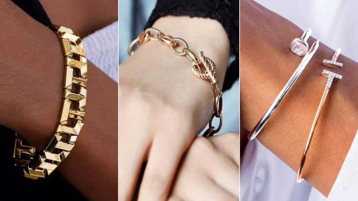 دستبند طلای شیک و مدرن