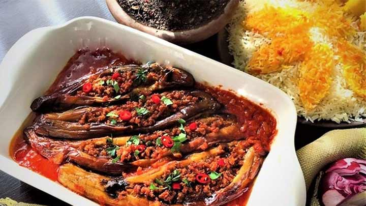 رسپی یک غذای شمالی با بادمجان رسپی یک غذای شمالی با بادمجان