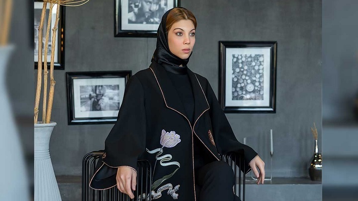 مدل مانتو مشکی کوتاه مجلسی کار شده برای مهمانی و مراسم