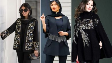 مدلهای مانتو مشکی مجلسی کار شده برای مهمانی و مراسم