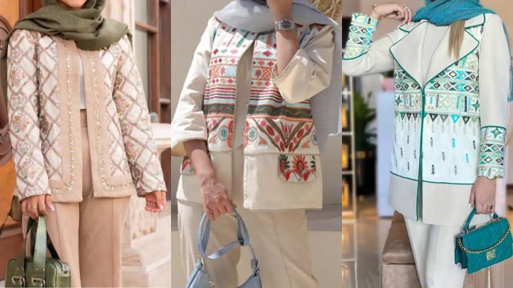 مدل‌های مانتو سوزن‌دوزی شده ترند 1403