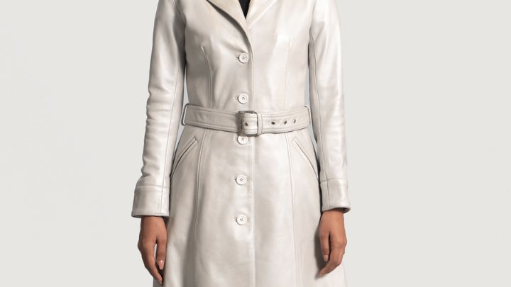 بارانی سفید جذاب بارانی سفید جذاب